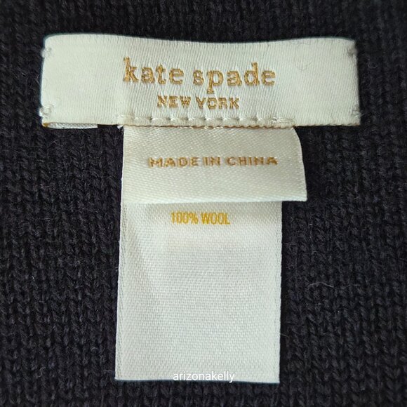 RARE kate spade NO SLEEP TILL BROOKLYN Wool Knit Scarf Beastie Boys Collectible - Picture 4 of 15